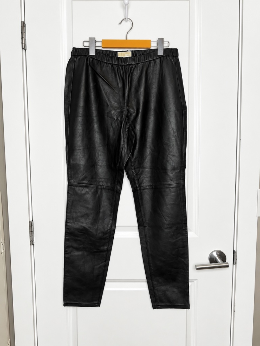 Michael Kors Black Faux Leather Pants Size 14